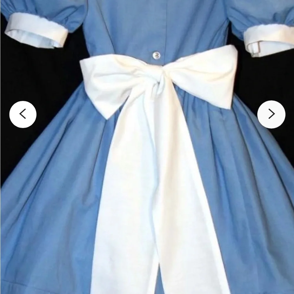 Handmade Alice In Wonderland Kid’s Dress/Costume - Size 5-6T - Picture 9 of 9